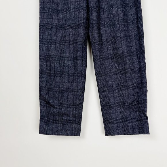 Aritzia Babaton Conan Cashmere Wool Stretch Dress Pant Crop Trousers Plaid Check - Picture 12 of 16